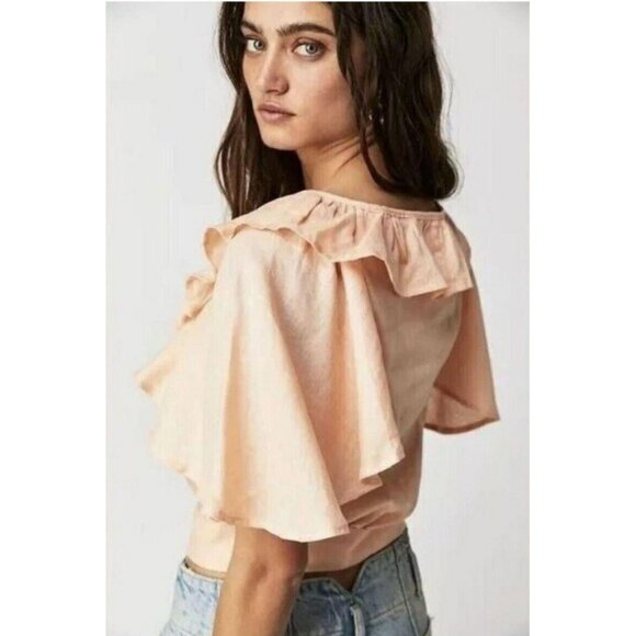 We The Free Sweet Times 100% Linen Top - Picture 3 of 14